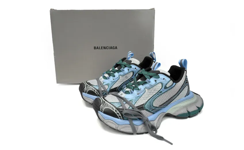 Bstsneaker-Balenciaga Black Green Blue 734731 W3XLR 0629 