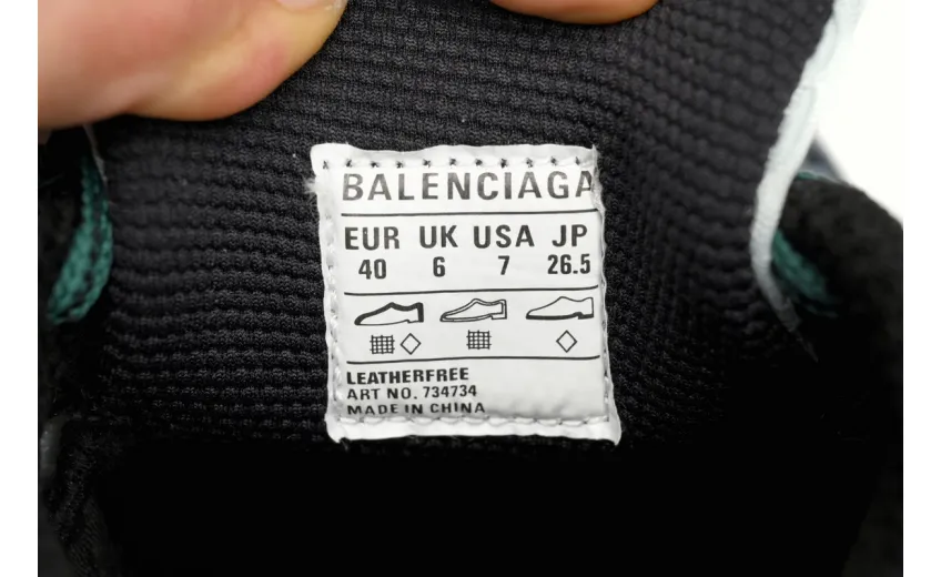 Bstsneaker-Balenciaga Black Green Blue 734731 W3XLR 0629 