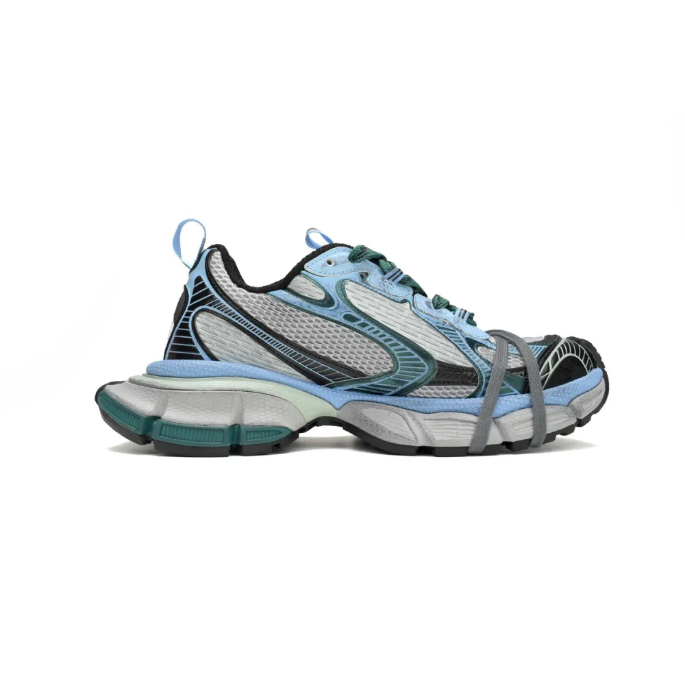 Bstsneaker-Balenciaga Black Green Blue 734731 W3XLR 0629 