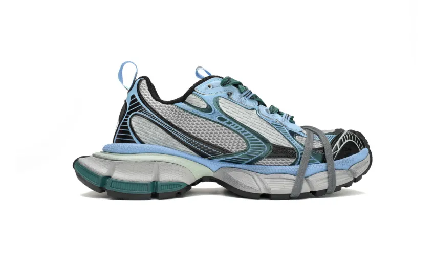 Bstsneaker-Balenciaga Black Green Blue 734731 W3XLR 0629 