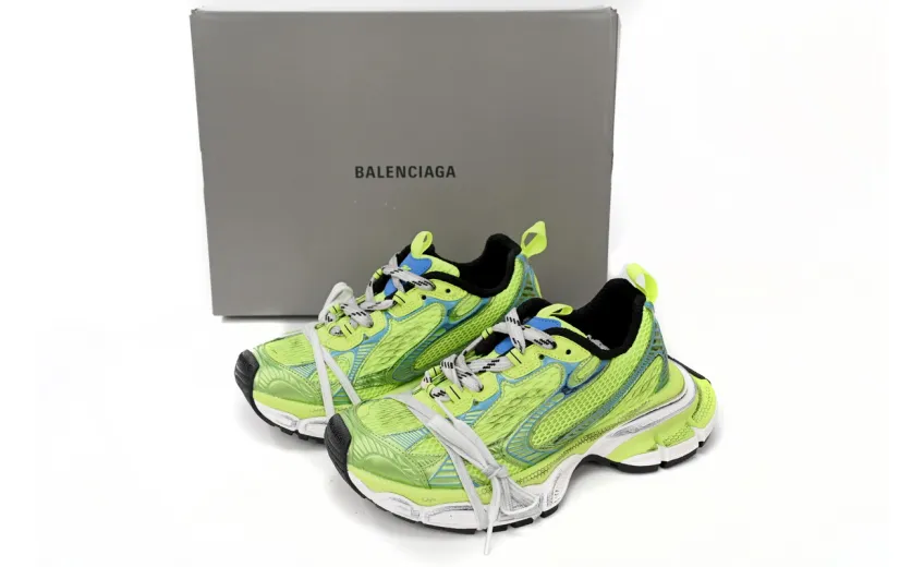 Bstsneaker-Balenciaga Black Green Grass 734731 W3XL6 7019 