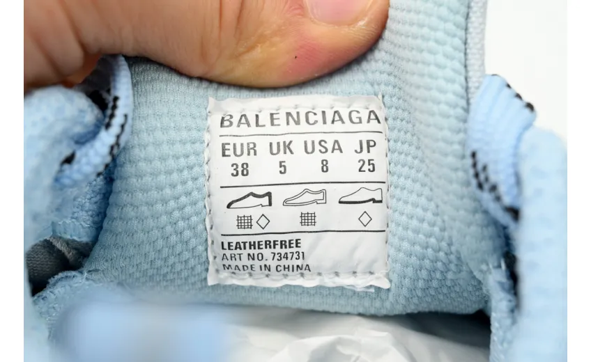 Bstsneaker-Balenciaga Black Light Black Blue 734731 W3XL5 0521 