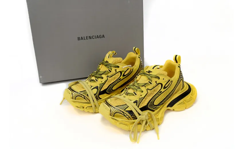Bstsneaker-Balenciaga Black Yellow 734733 W3XL2 7010 