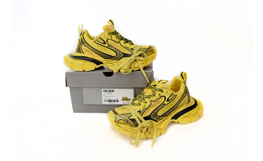 Bstsneaker-Balenciaga Black Yellow 734733 W3XL2 7010 