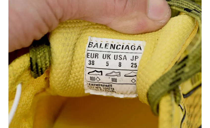 Bstsneaker-Balenciaga Black Yellow 734733 W3XL2 7010 