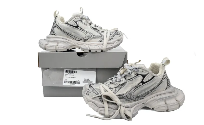 Bstsneaker-Balenciaga Luminous Blue Canvas White 734731 W3XDC 2002