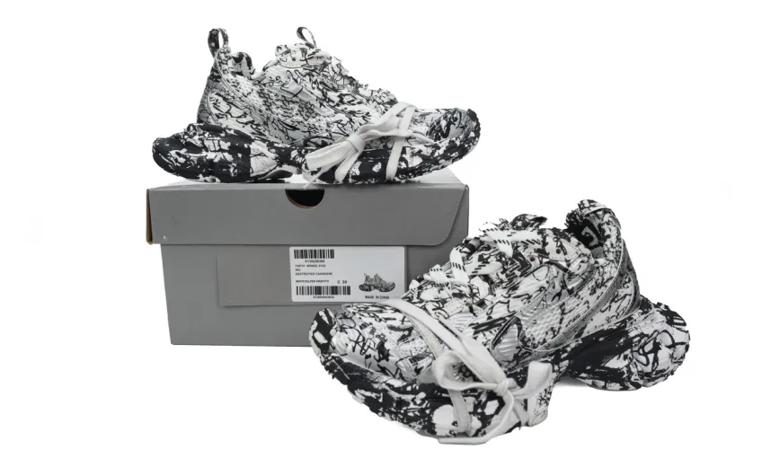 Bstsneaker-Balenciaga Luminous White Graffiti 734731 W3XDC 0135 