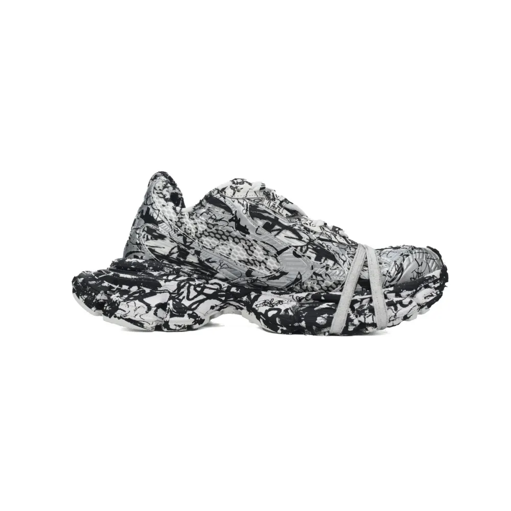 Bstsneaker-Balenciaga Luminous White Graffiti 734731 W3XDC 0135 