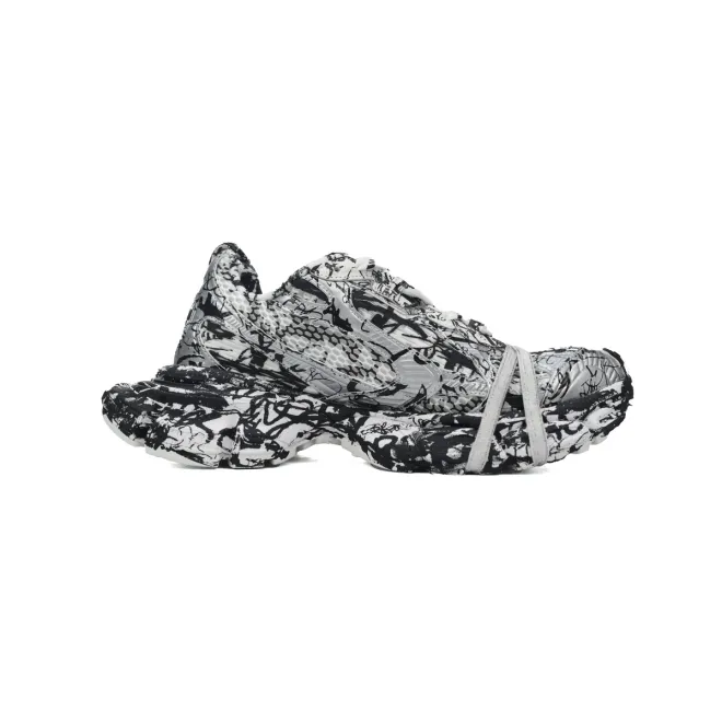 Bstsneaker-Balenciaga Luminous White Graffiti 734731 W3XDC 0135 