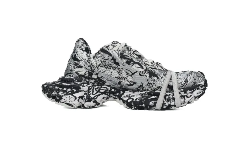 Bstsneaker-Balenciaga Luminous White Graffiti 734731 W3XDC 0135 