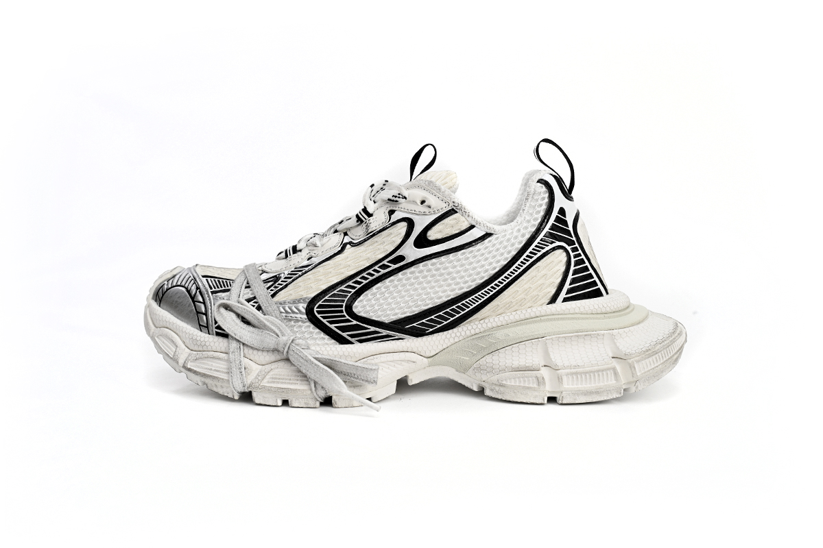 Bstsneaker-Balenciaga Silver Rice White Black 542229 W1RB5 0352