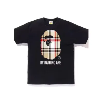 Bstsneaker-BAPE A Bathing Ape Check by Bathing T-shirt 01