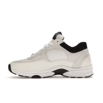 Bstsneaker-Chanel Low Top Trainer Suede White Black (Women's) G38299 Y55720 K3846 01