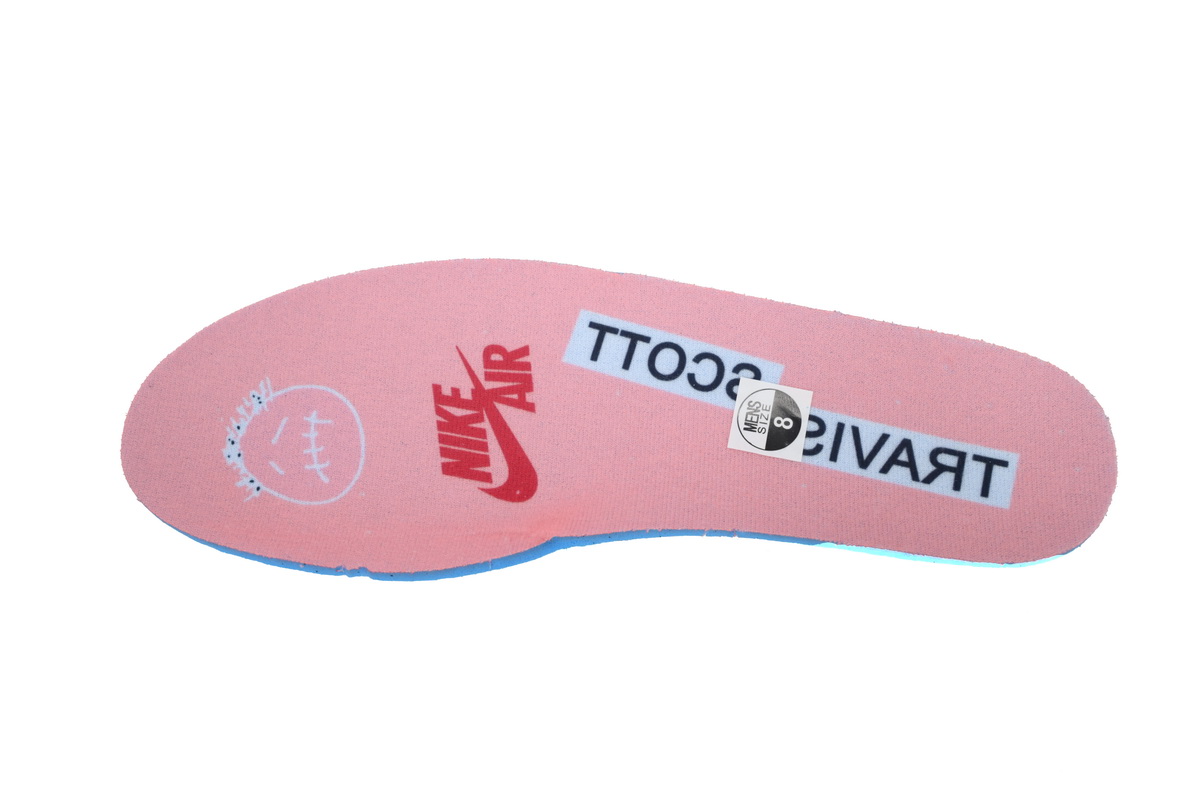 Bstsneaker-Travis Scott x Air Jordan 1 Low OG White Pink  DM7866-600