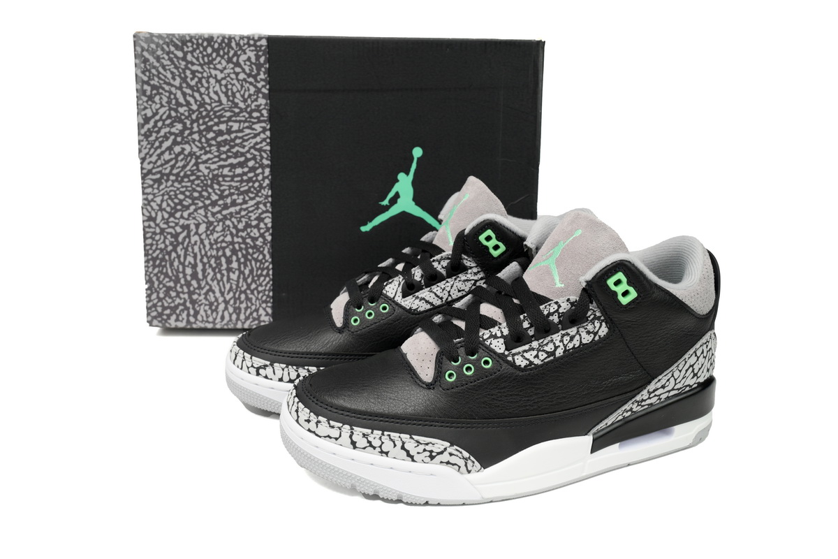Bstsneaker- Air Jordan 3 Retro  Green Glow CT8532-031