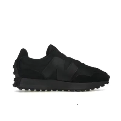 Bstsneaker-New Balance 327 Black White Tongue Logo 02