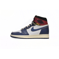  Air Jordan 1 Retro High Union Los Angeles Blue Toe BV1300-146 