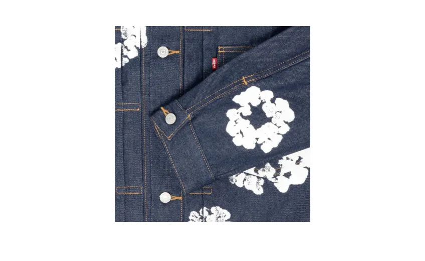 Bstsneaker-Denim Tears Type - 2 All Over Wreath Raw Jacket