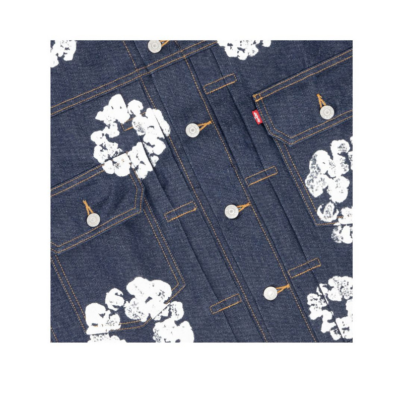 Bstsneaker-Denim Tears Type - 2 All Over Wreath Raw Jacket