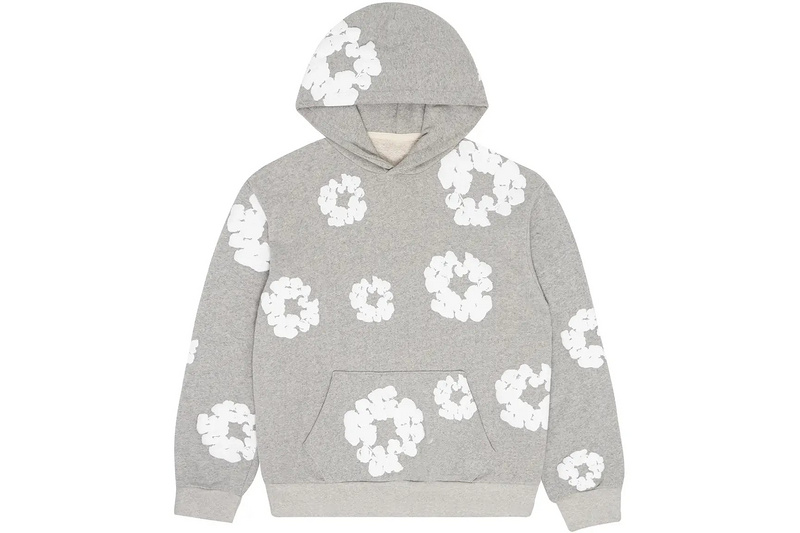 Bstsneaker-Denim Tears The Cotton Wreath Hoodie Grey