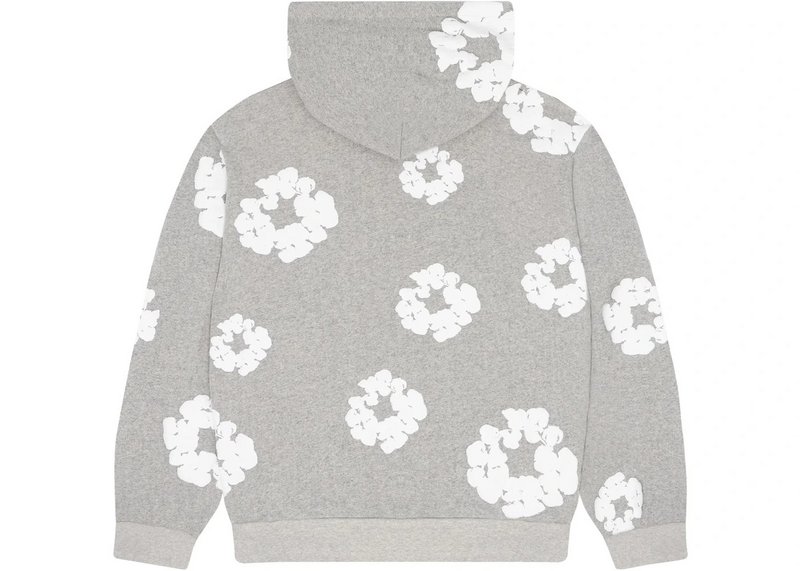 Bstsneaker-Denim Tears The Cotton Wreath Hoodie Grey