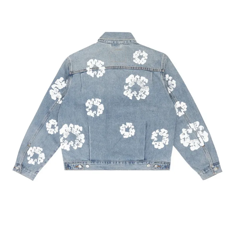 Bstsneaker-Denim Tears Type - 2 All Over Wreath Light Wash Jacket