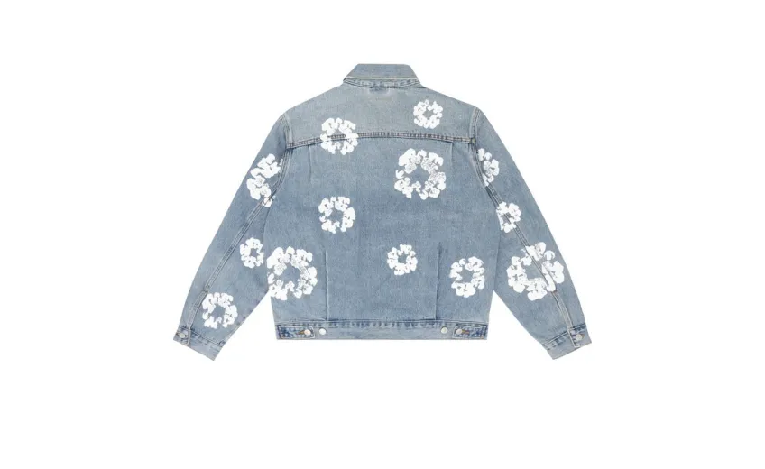 Bstsneaker-Denim Tears Type - 2 All Over Wreath Light Wash Jacket
