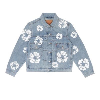 Bstsneaker-Denim Tears Type - 2 All Over Wreath Light Wash Jacket 01