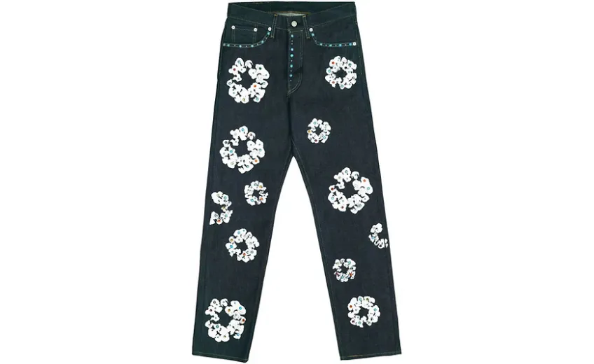 Bstsneaker-Denim Tears x Levi's 501 Cotton Rhinestone Wreath Jeans - Lowest Ask