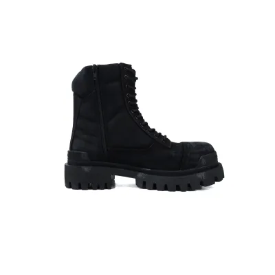 Balenciaga Strike 2MM Lace-up Boots in Black 694060-W2H11-1000 02