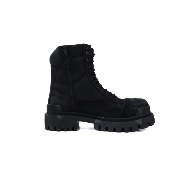 Bstsneaker-Balenciaga Strike 2MM Lace-up Boots in Black 694060-W2H11-1000