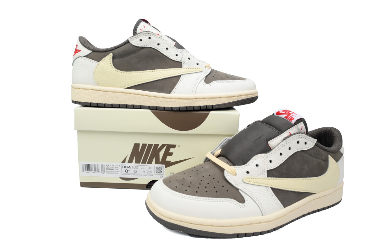 Bstsneaker-Travis Scott x Air Jordan 1 Reverse Mocha DM7866-162