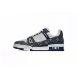 Bstsneaker-Louis Vuitton LV Trainer Cowboy Blue