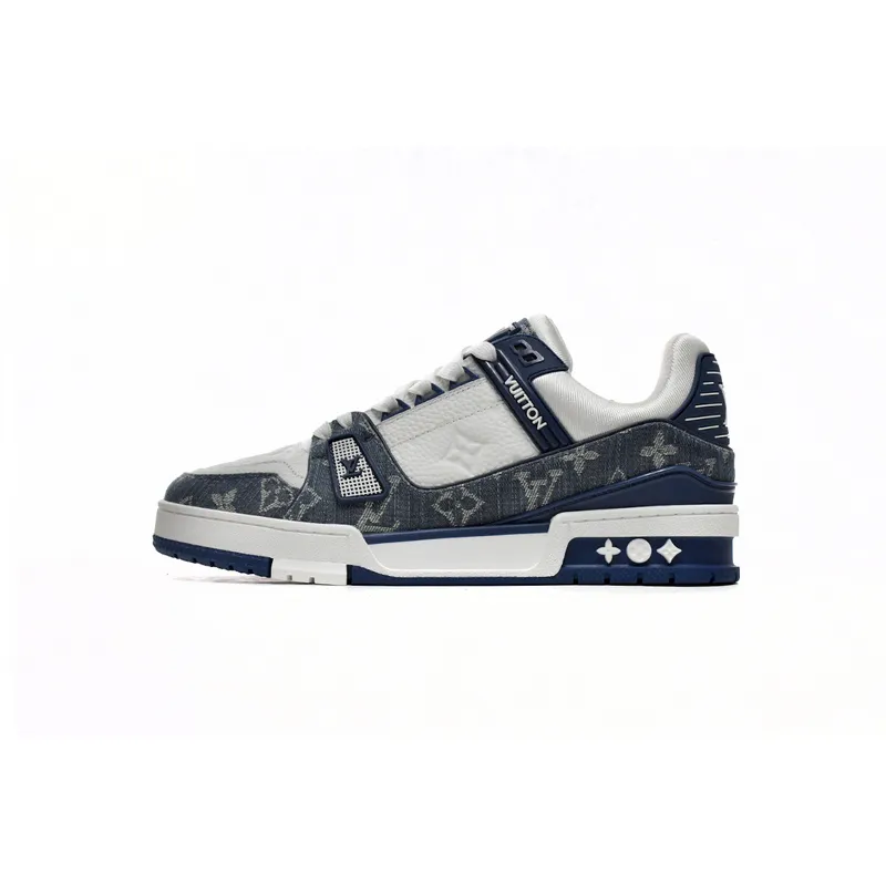 Bstsneaker-Louis Vuitton LV Trainer Cowboy Blue