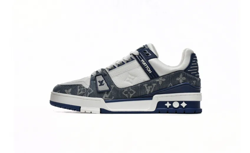 Bstsneaker-Louis Vuitton LV Trainer Cowboy Blue