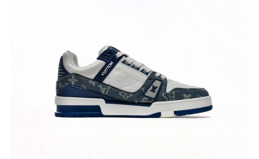 Bstsneaker-Louis Vuitton LV Trainer Cowboy Blue