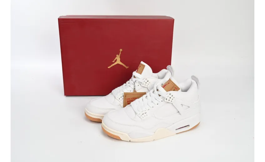 Bstsneaker-Levis x Air Jordan 4 Levi's White AO2571-100