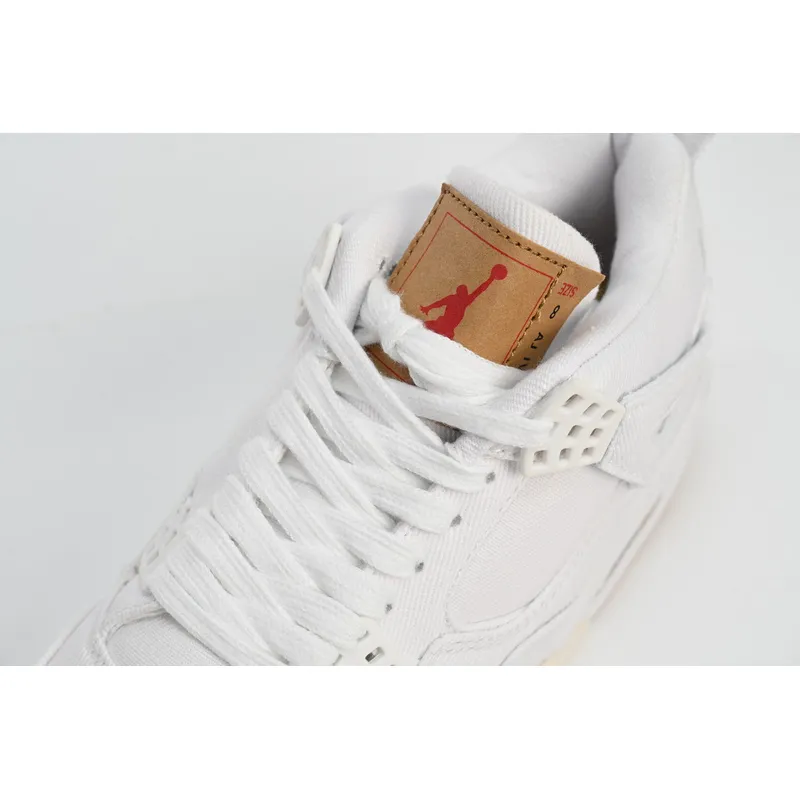 Bstsneaker-Levis x Air Jordan 4 Levi's White AO2571-100