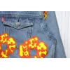 Bstsneaker-DENIM TEARS Washed flame denim jacket BLUE