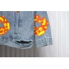 Bstsneaker-DENIM TEARS Washed flame denim jacket BLUE