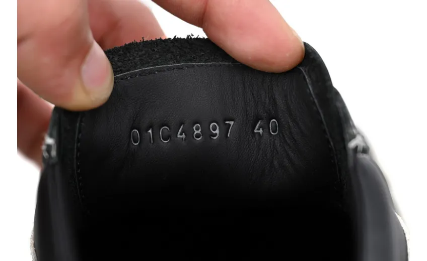 Bstsneaker-RICK OWENS Black And White RU01C4897 LPOLVS-911 (Leather)