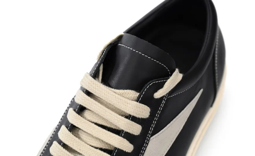 Bstsneaker-RICK OWENS Black And White RU01C4897 LPOLVS-911 (Leather)