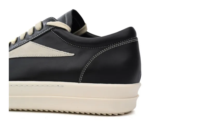 Bstsneaker-RICK OWENS Black And White RU01C4897 LPOLVS-911 (Leather)