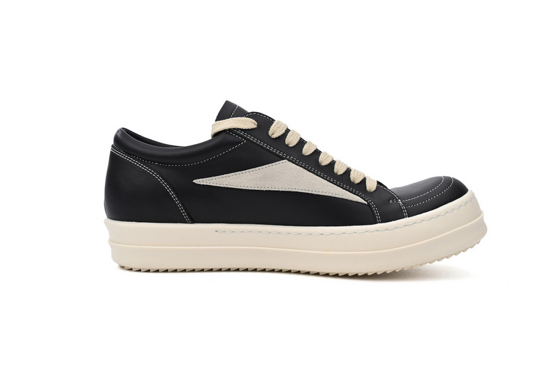 Bstsneaker-RICK OWENS Black And White RU01C4897 LPOLVS-911 (Leather)