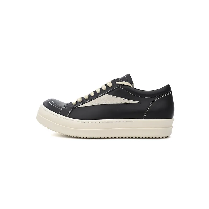 Bstsneaker-RICK OWENS Black And White RU01C4897 LPOLVS-911 (Leather)