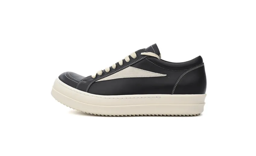 Bstsneaker-RICK OWENS Black And White RU01C4897 LPOLVS-911 (Leather)