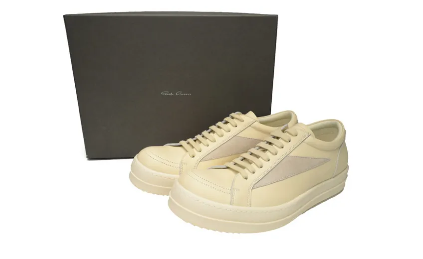 Bstsneaker-RICK OWENS Black RO White Paper RU01C4897 LPOLVS-1111