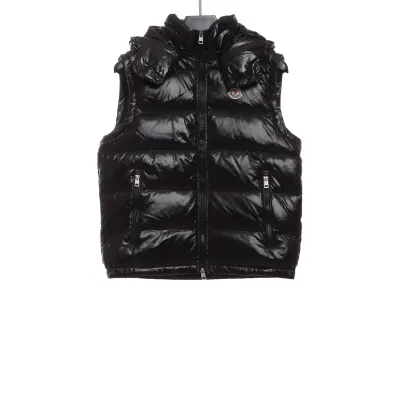 Moncler Black Down Vest Jacket 01