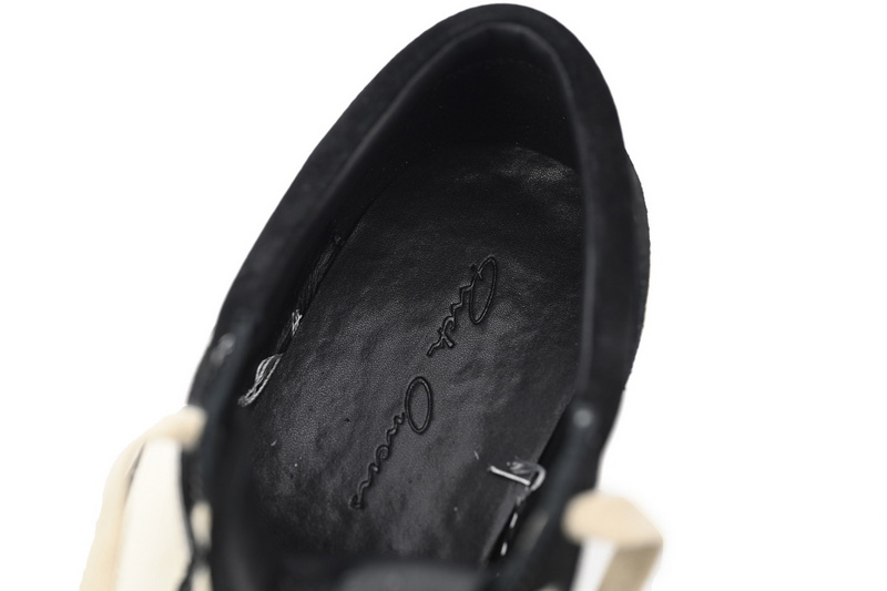 Bstsneaker-RICK OWENS Black And White RU01C4897 LPOLVS-911