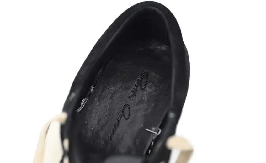 Bstsneaker-RICK OWENS Black And White RU01C4897 LPOLVS-911
